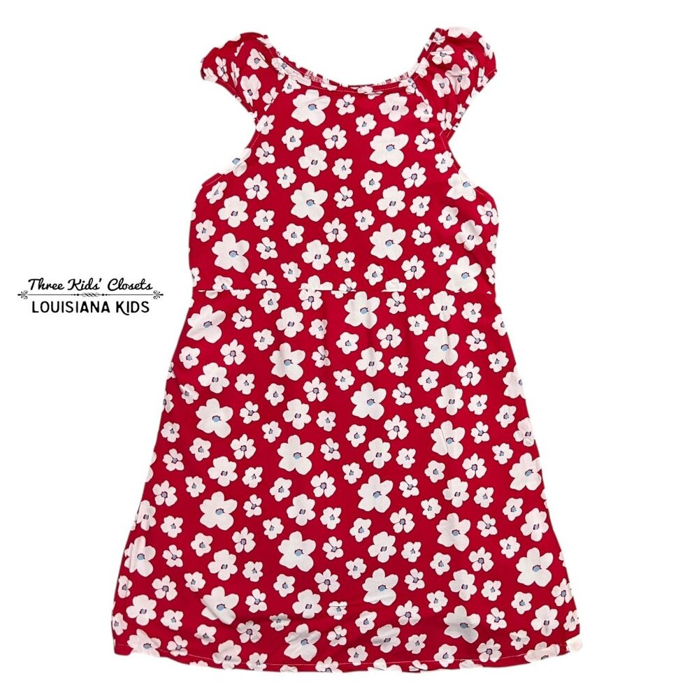 SweetHoney 16Y Ruby Meadow Red Floral Print Dress